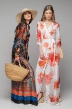 Two women in colorful kimonos