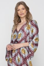 Woman in mini kimono