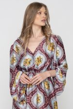 Woman in mini kimono