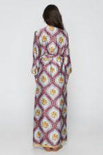 Woman in maxi kimono