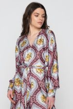 Woman in maxi kimono