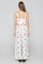 Woman in white summer set