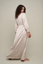 Woman is maxi summer dress