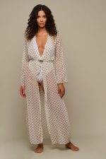 Woman in white kimono