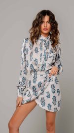 Blue porcelain shirt - Image 5